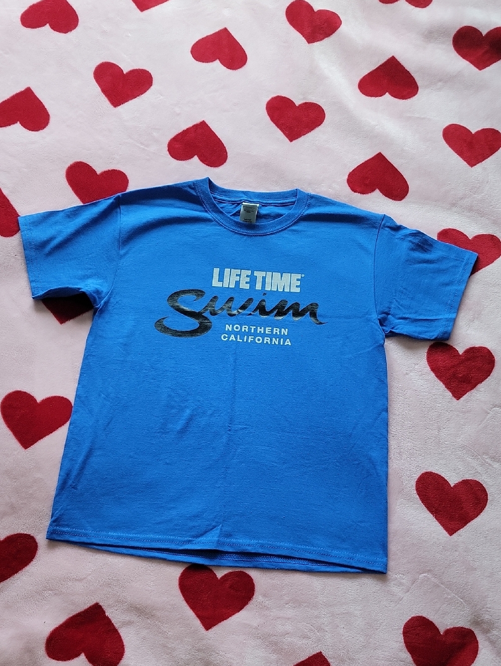 Gildan Blue "Life Time Swim Northern California" Kids Tee
